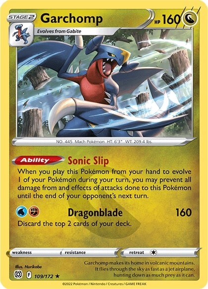 Garchomp (109/172) [Sword & Shield: Brilliant Stars] | L.A. Mood Comics and Games