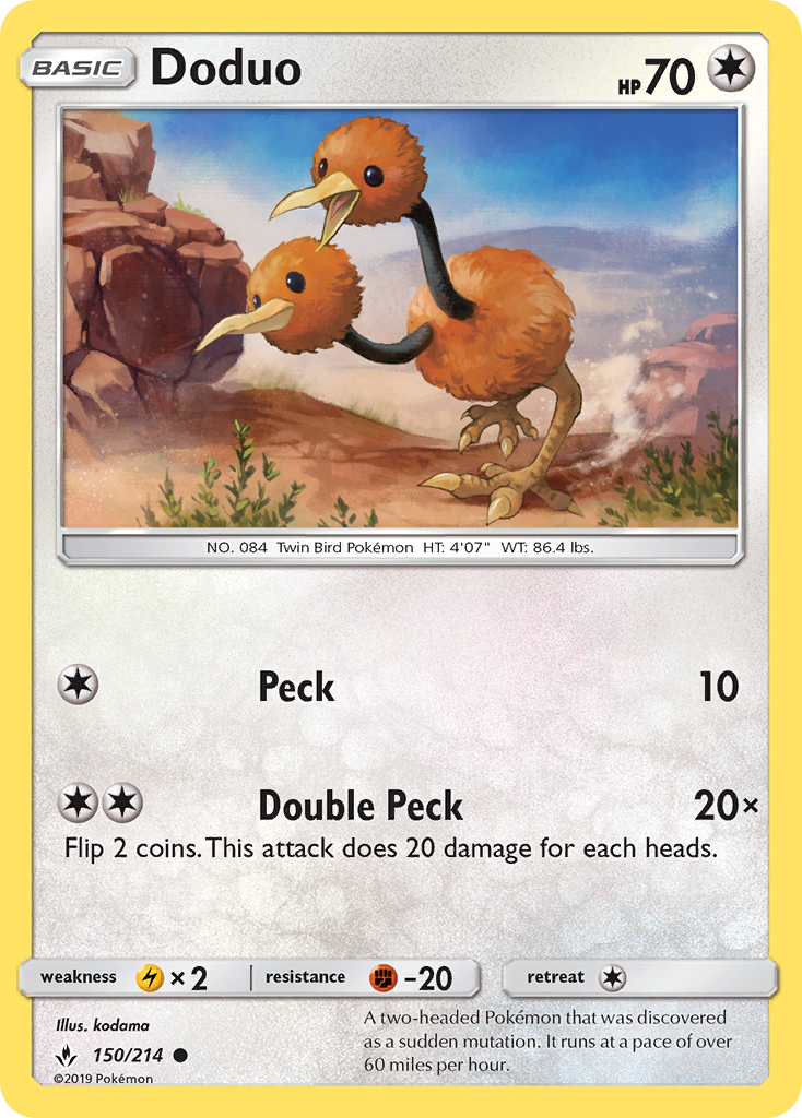 Doduo (150/214) [Sun & Moon: Unbroken Bonds] | L.A. Mood Comics and Games