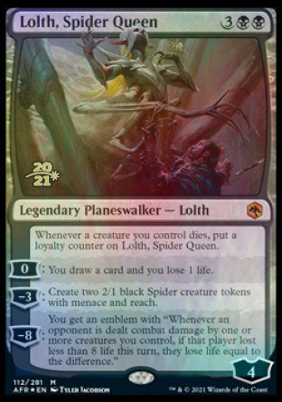 Lolth, Spider Queen [Dungeons & Dragons: Adventures in the Forgotten Realms Prerelease Promos] | L.A. Mood Comics and Games