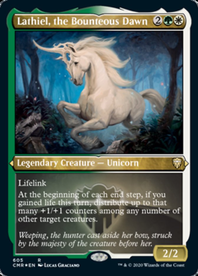 Lathiel, the Bounteous Dawn (Etched) [Commander Legends] | L.A. Mood Comics and Games