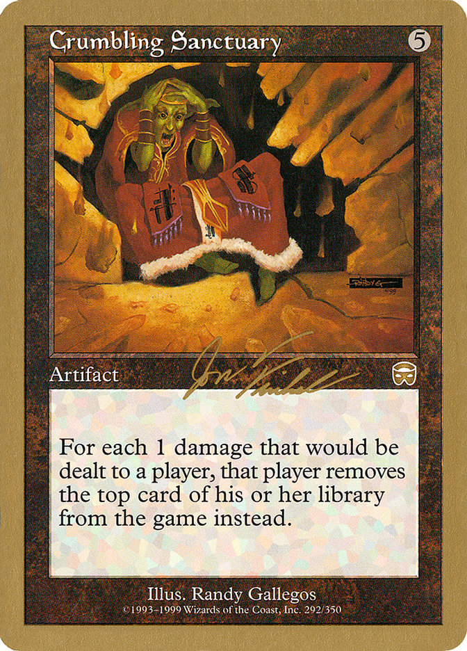 Crumbling Sanctuary (Jon Finkel) [World Championship Decks 2000] | L.A. Mood Comics and Games