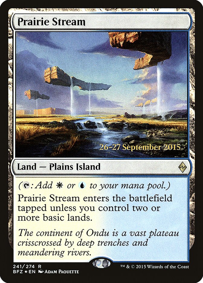 Prairie Stream [Battle for Zendikar Prerelease Promos] | L.A. Mood Comics and Games