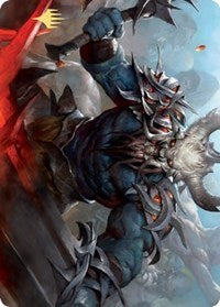 Frenzied Raider Art Card (Gold-Stamped Signature) [Kaldheim Art Series] | L.A. Mood Comics and Games