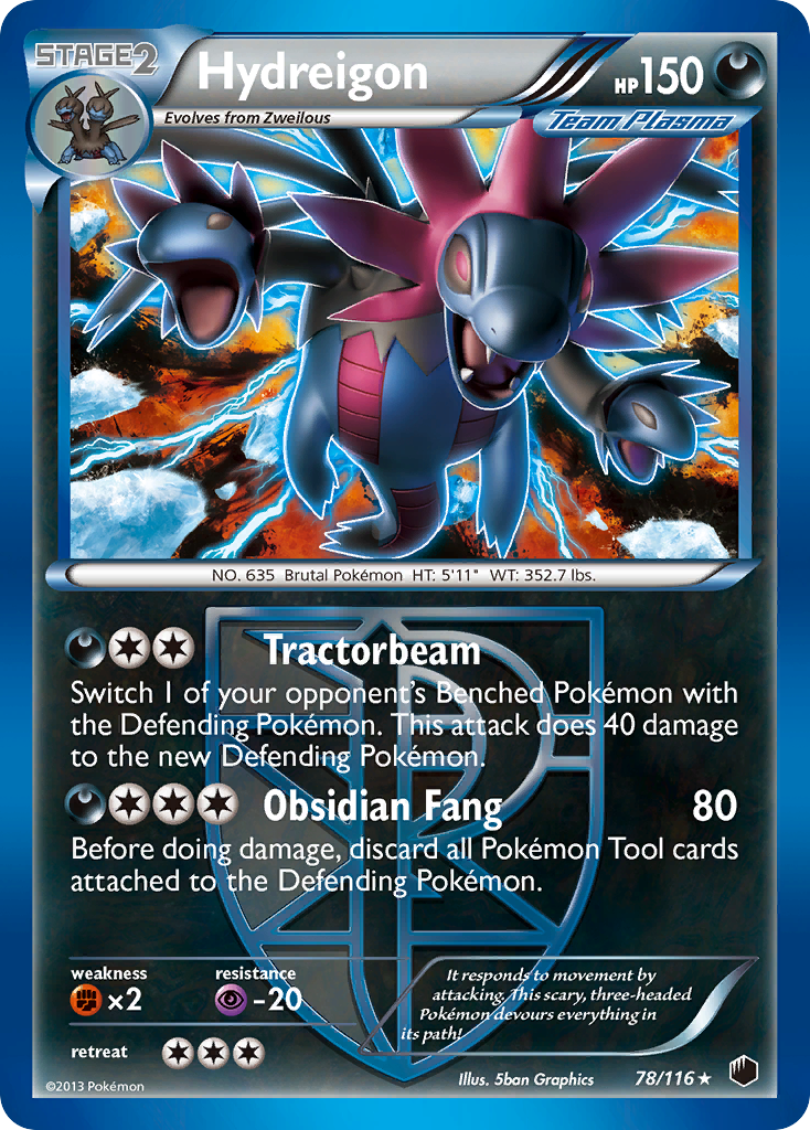 Hydreigon (78/116) [Black & White: Plasma Freeze] | L.A. Mood Comics and Games