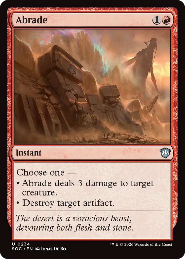 Abrade [Secrets of Strixhaven Commander] | L.A. Mood Comics and Games