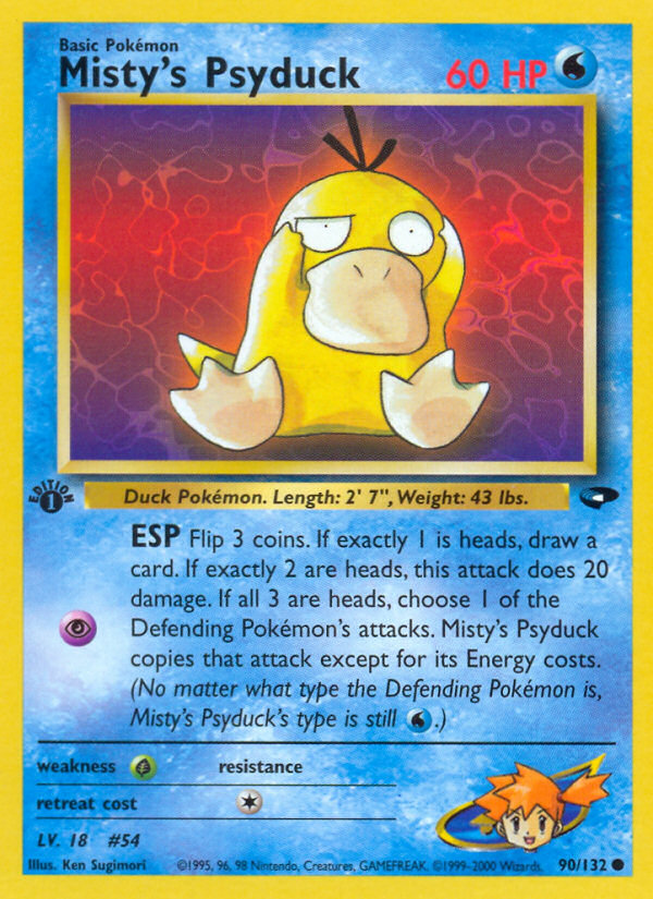 Misty's Psyduck (90/132) [Gym Challenge 1st Edition] | L.A. Mood Comics and Games