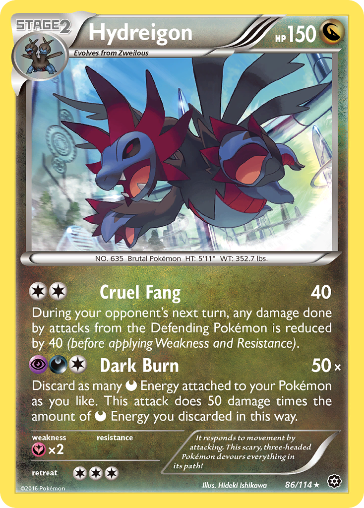Hydreigon (86/114) [XY: Steam Siege] | L.A. Mood Comics and Games