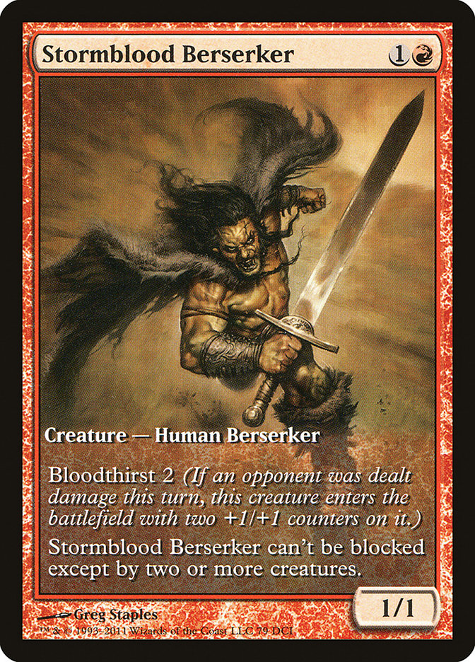 Stormblood Berserker (Extended Art) [Magic 2012 Promos] | L.A. Mood Comics and Games