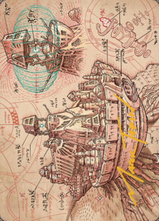Defense Grid Art Card (Gold-Stamped Signature) [The Brothers' War Art Series] | L.A. Mood Comics and Games