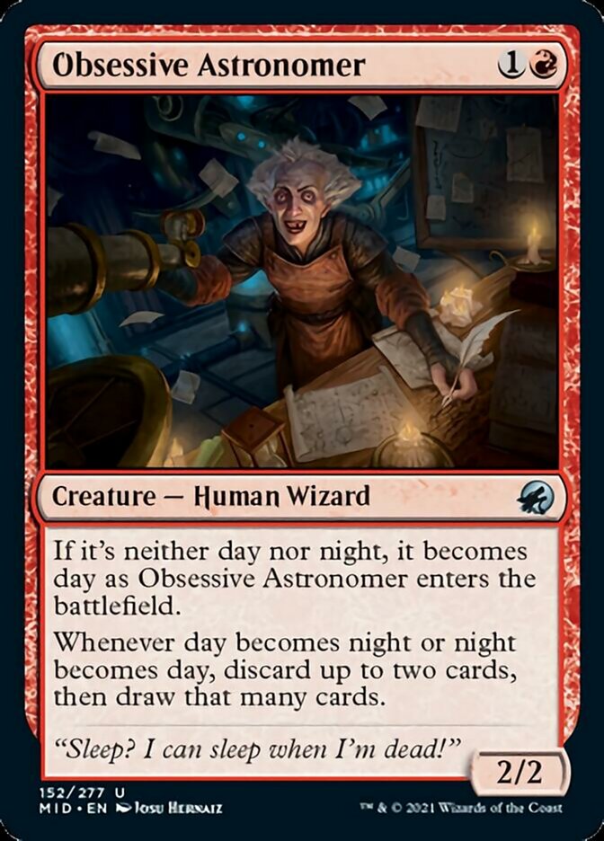 Obsessive Astronomer [Innistrad: Midnight Hunt] | L.A. Mood Comics and Games