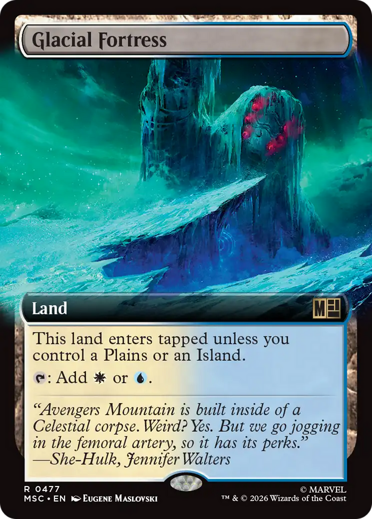 Glacial Fortress (Extended Art) [Marvel Super Heroes Commander] | L.A. Mood Comics and Games
