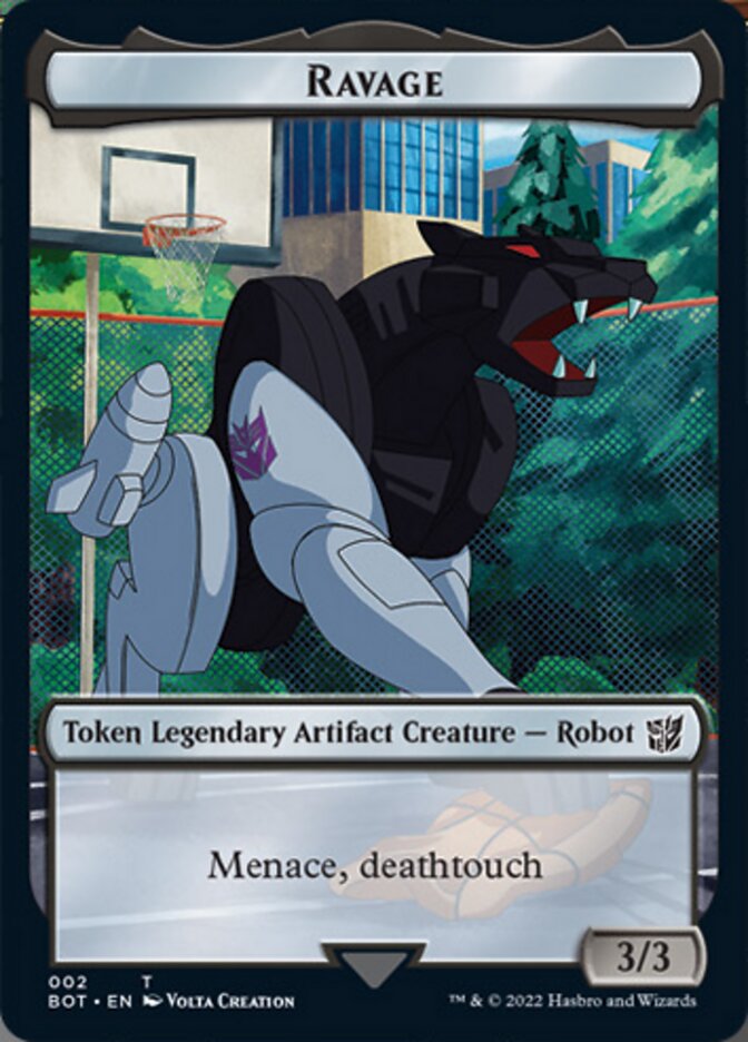 Powerstone // Ravage Double-Sided Token [The Brothers' War Tokens] | L.A. Mood Comics and Games