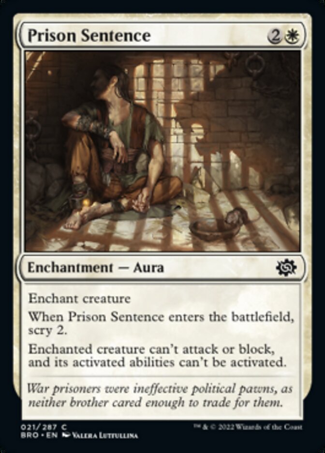 Prison Sentence [The Brothers' War] | L.A. Mood Comics and Games