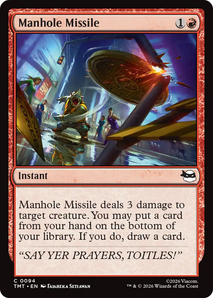 Manhole Missile [Teenage Mutant Ninja Turtles] | L.A. Mood Comics and Games