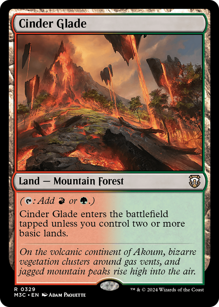 Cinder Glade (Ripple Foil) [Modern Horizons 3 Commander] | L.A. Mood Comics and Games