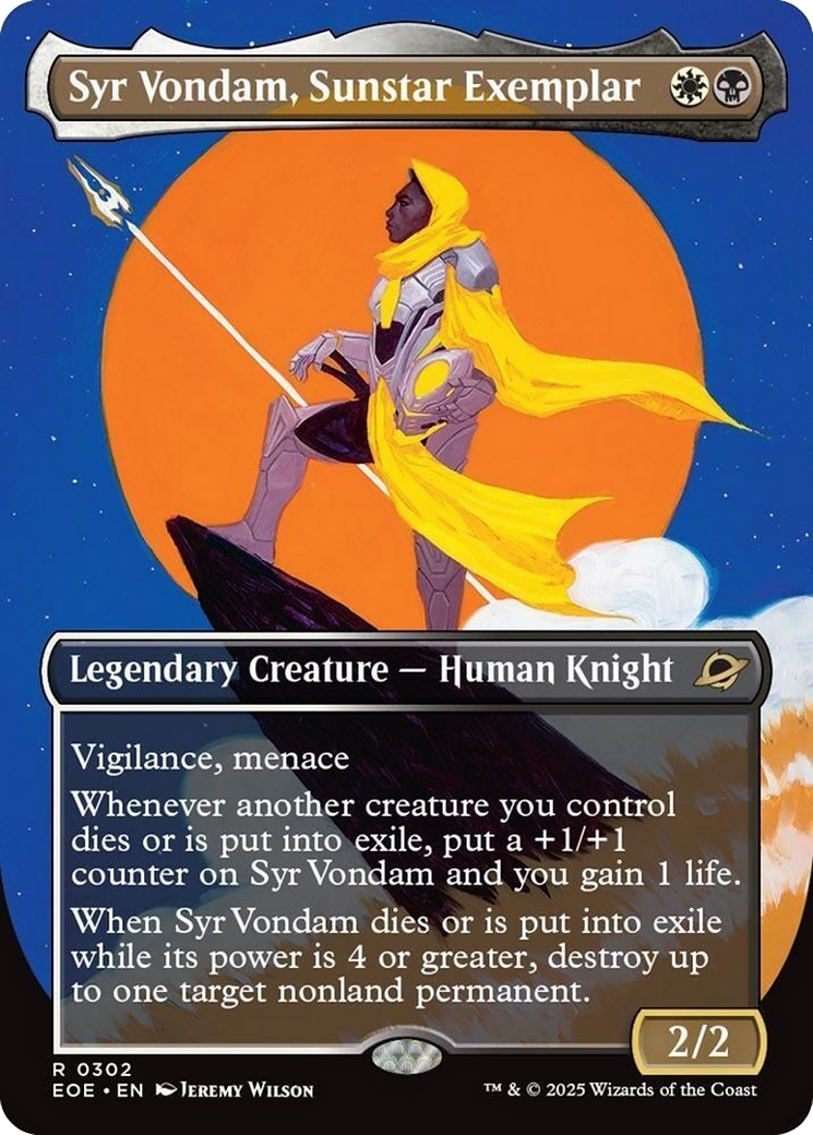 Syr Vondam, Sunstar Exemplar (Borderless) [Edge of Eternities] | L.A. Mood Comics and Games