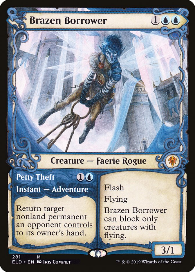 Brazen Borrower // Petty Theft (Showcase) [Throne of Eldraine] | L.A. Mood Comics and Games