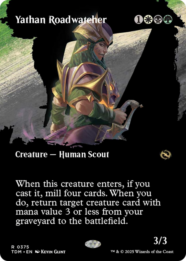 Yathan Roadwatcher (Borderless) [Tarkir: Dragonstorm] | L.A. Mood Comics and Games