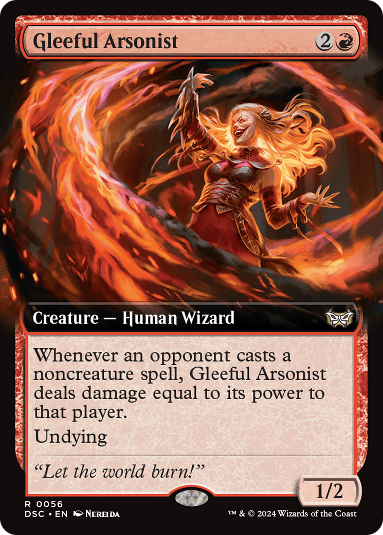 Gleeful Arsonist (Extended Art) [Duskmourn: House of Horror Commander] | L.A. Mood Comics and Games