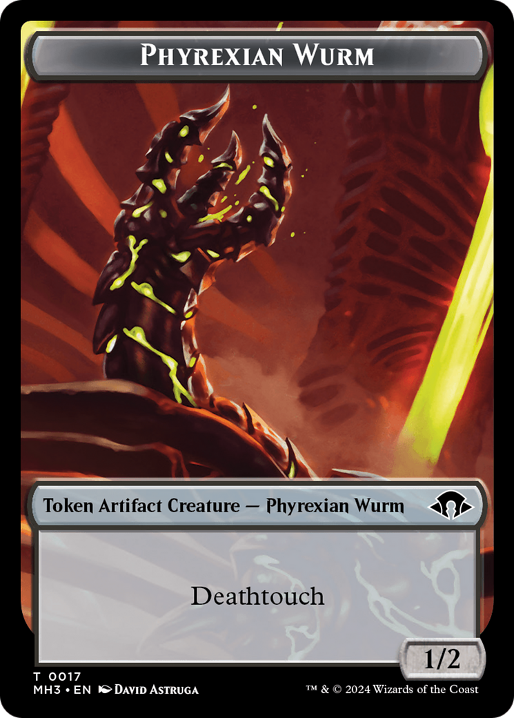 Phyrexian Wurm Token (0017) [Modern Horizons 3 Tokens] | L.A. Mood Comics and Games