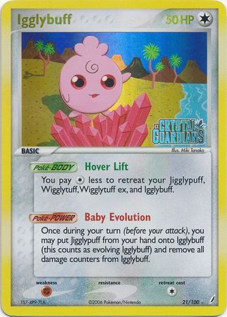 Igglybuff (21/100) (Stamped) [EX: Crystal Guardians] | L.A. Mood Comics and Games