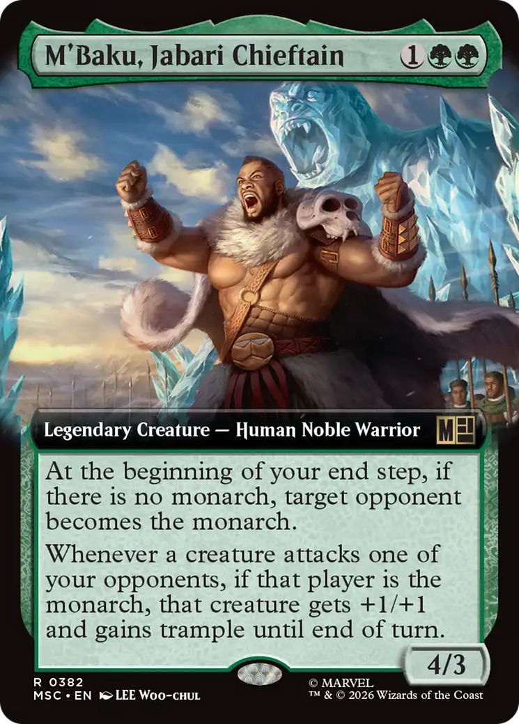 M'Baku, Jabari Chieftain (Extended Art) [Marvel Super Heroes Commander] | L.A. Mood Comics and Games