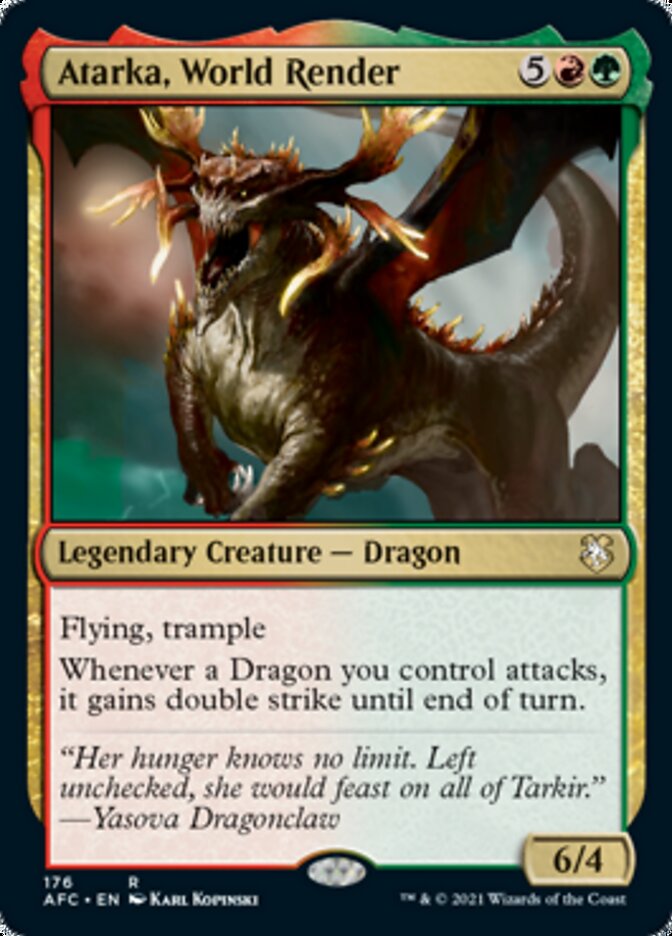 Atarka, World Render [Dungeons & Dragons: Adventures in the Forgotten Realms Commander] | L.A. Mood Comics and Games