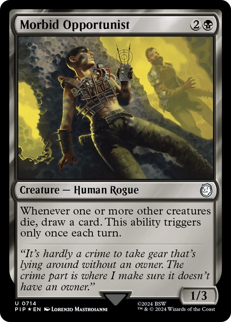 Morbid Opportunist (Surge Foil) [Fallout] | L.A. Mood Comics and Games
