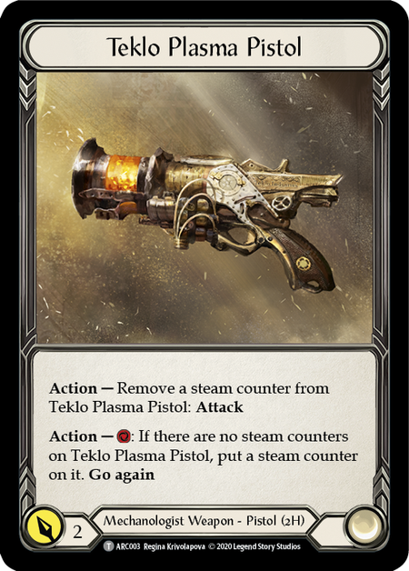 Teklo Plasma Pistol // Viserai, Rune Blood [U-ARC003 // U-ARC075] (Arcane Rising Unlimited) | L.A. Mood Comics and Games