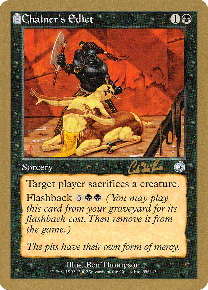 Chainer's Edict (Carlos Romao) [World Championship Decks 2002] | L.A. Mood Comics and Games