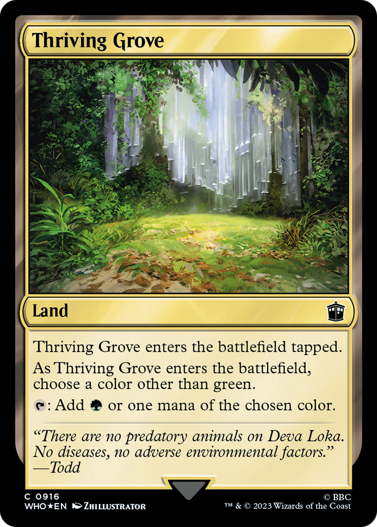 Thriving Grove (Surge Foil) [Doctor Who] | L.A. Mood Comics and Games