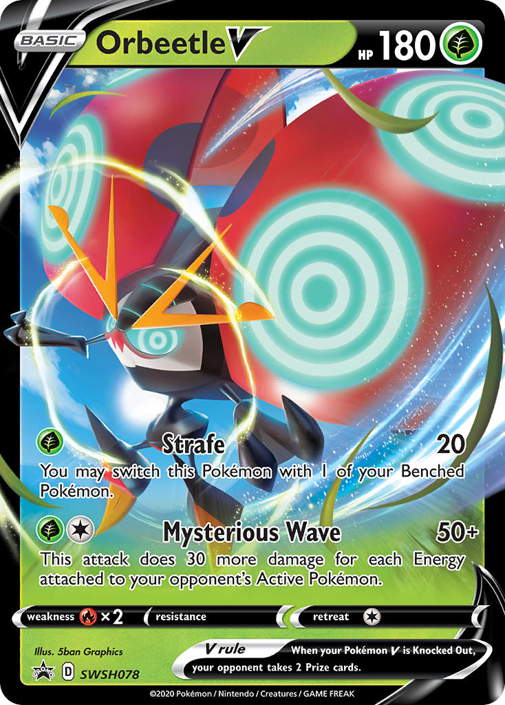 Orbeetle V (SWSH078) (Jumbo Card) [Sword & Shield: Black Star Promos] | L.A. Mood Comics and Games