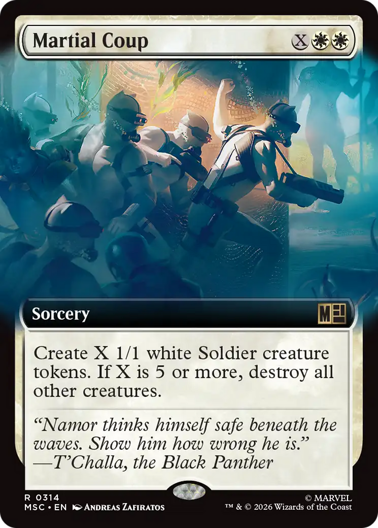 Martial Coup (Extended Art) [Marvel Super Heroes Commander] | L.A. Mood Comics and Games