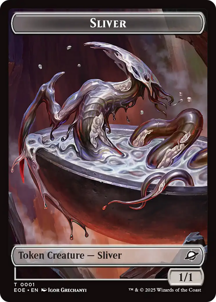 Robot // Sliver Double-Sided Token [Edge of Eternities Tokens] | L.A. Mood Comics and Games