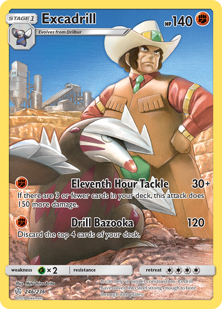 Excadrill (246/236) [Sun & Moon: Cosmic Eclipse] | L.A. Mood Comics and Games