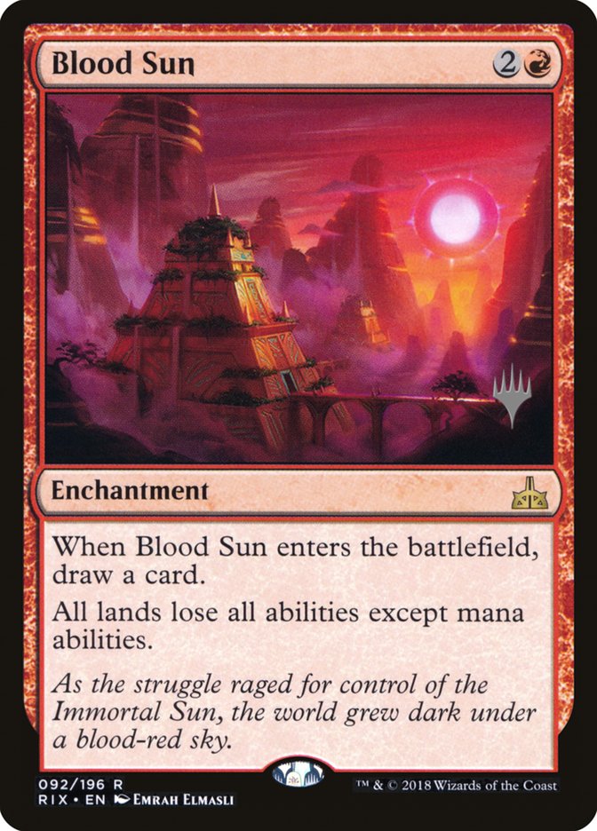Blood Sun (Promo Pack) [Rivals of Ixalan Promos] | L.A. Mood Comics and Games