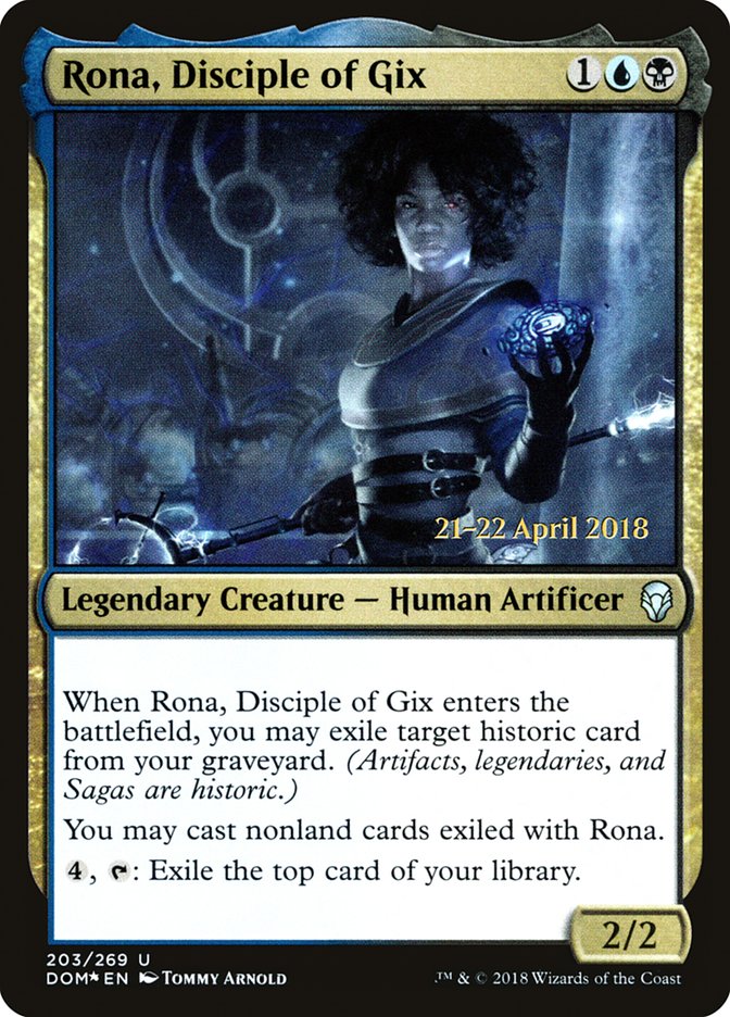 Rona, Disciple of Gix [Dominaria Prerelease Promos] | L.A. Mood Comics and Games