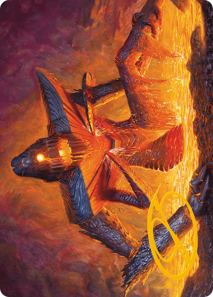 Molten Gatekeeper Art Card (Gold-Stamped Signature) [Modern Horizons 3 Art Series] | L.A. Mood Comics and Games