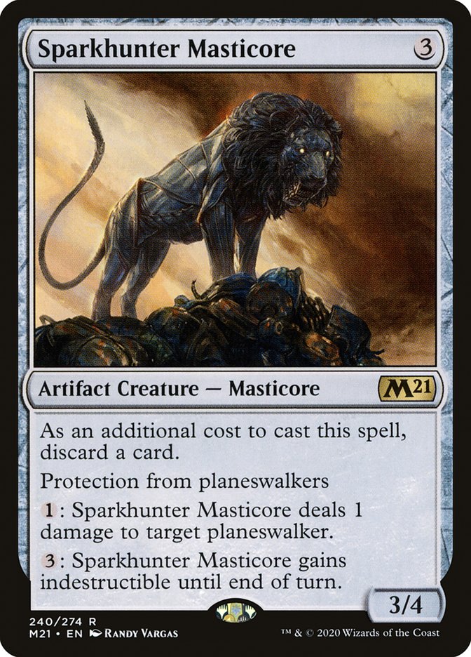 Sparkhunter Masticore [Core Set 2021] | L.A. Mood Comics and Games