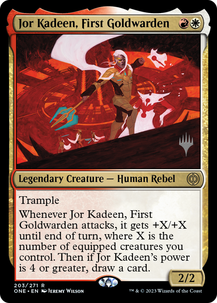 Jor Kadeen, First Goldwarden (Promo Pack) [Phyrexia: All Will Be One Promos] | L.A. Mood Comics and Games
