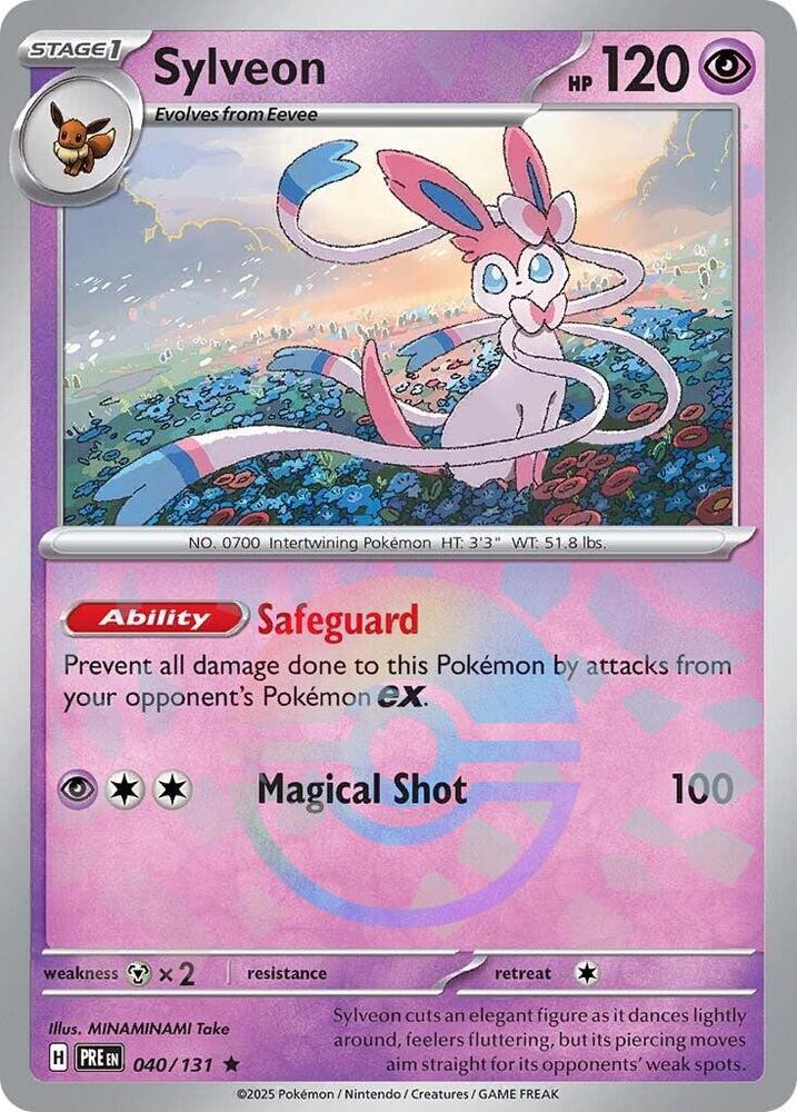 Sylveon (040/131) (Poke Ball Pattern) [Scarlet & Violet: Prismatic Evolutions] | L.A. Mood Comics and Games