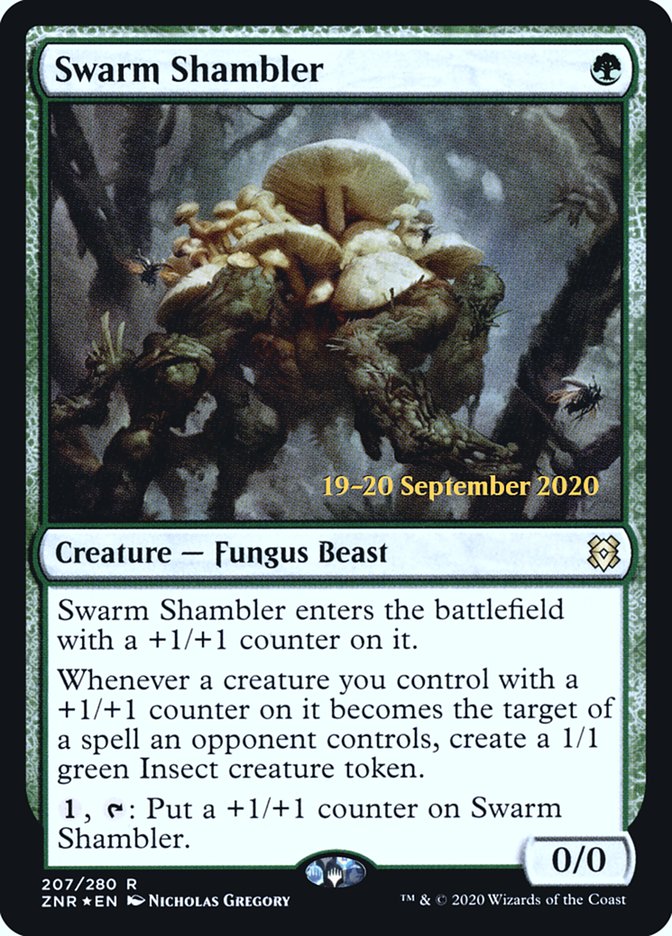 Swarm Shambler [Zendikar Rising Prerelease Promos] | L.A. Mood Comics and Games