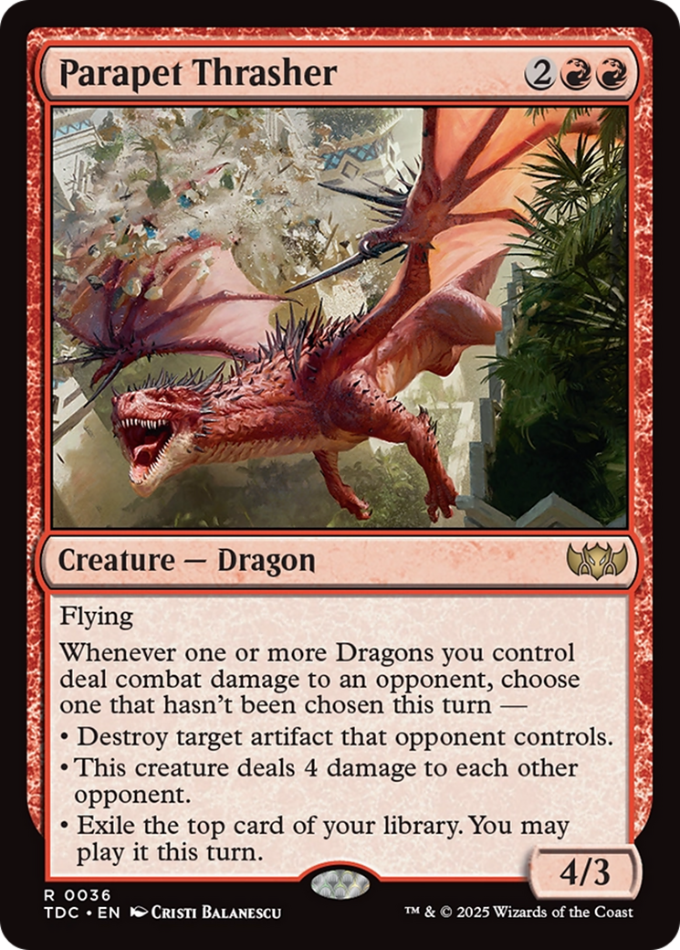 Parapet Thrasher [Tarkir: Dragonstorm Commander] | L.A. Mood Comics and Games