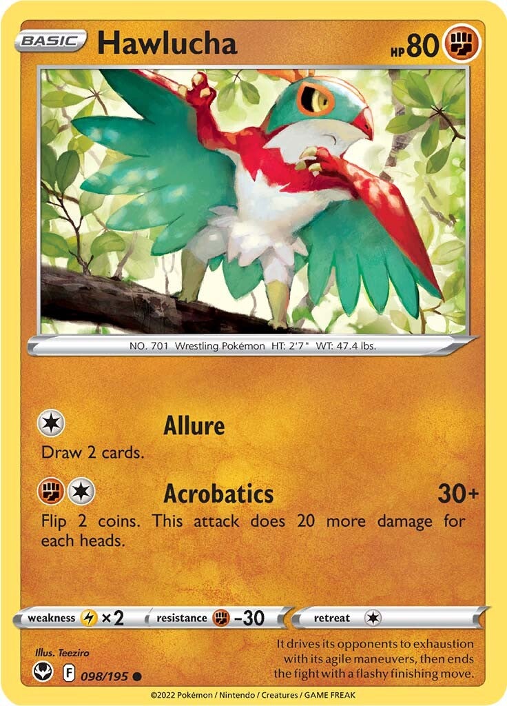 Hawlucha (098/195) [Sword & Shield: Silver Tempest] | L.A. Mood Comics and Games