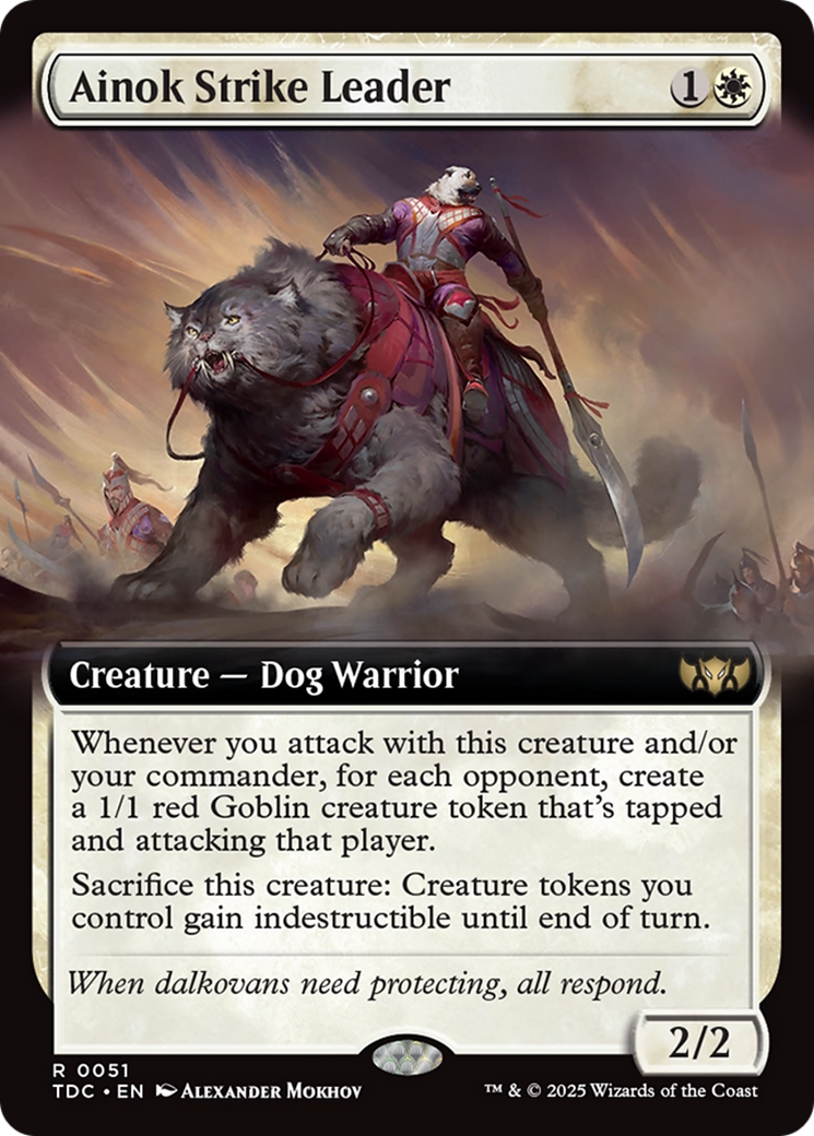 Ainok Strike Leader (Extended Art) [Tarkir: Dragonstorm Commander] | L.A. Mood Comics and Games