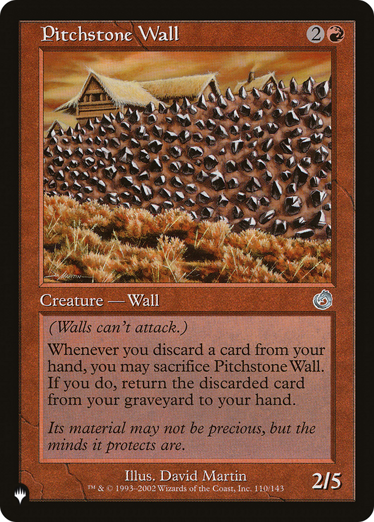 Pitchstone Wall [The List] | L.A. Mood Comics and Games