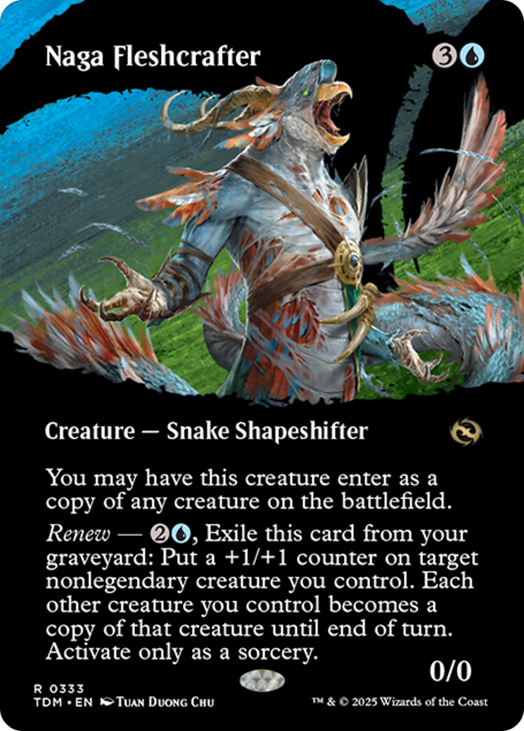 Naga Fleshcrafter (Borderless) [Tarkir: Dragonstorm] | L.A. Mood Comics and Games