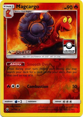 Magcargo (24/168) (League Promo 4th Place) [Sun & Moon: Celestial Storm] | L.A. Mood Comics and Games