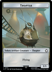 Thopter // Treasure (0018) Double-Sided Token [Fallout Tokens] | L.A. Mood Comics and Games