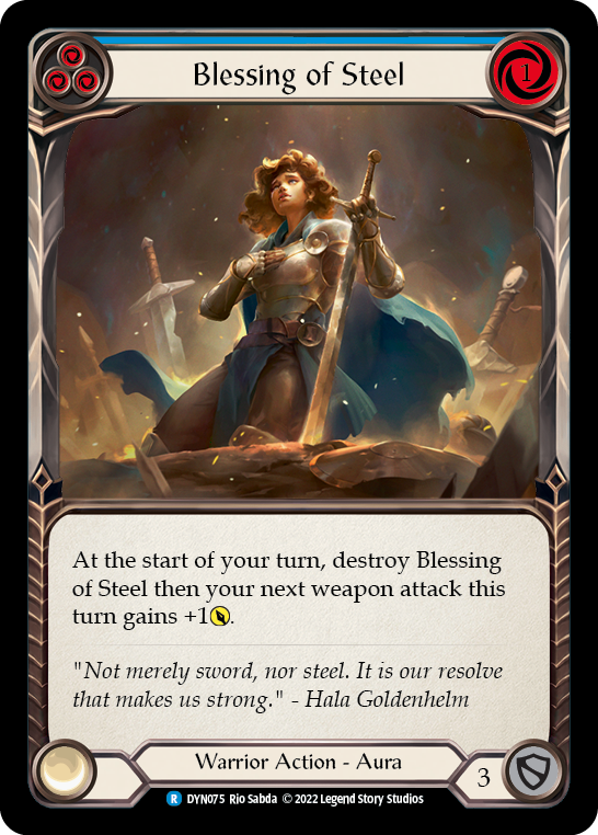 Blessing of Steel (Blue) [DYN075] (Dynasty) | L.A. Mood Comics and Games